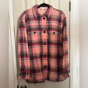 Outerknown Pink Blanket Shirt Jacket